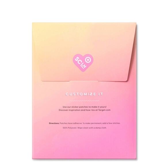 STONEY CLOVER LANE X TARGET COLLAB PINK GLITTER D LETTER PATCH NWT BRAND NEW - Picture 3 of 10